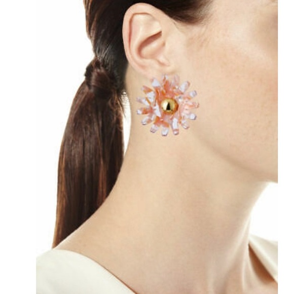 Lele Sadoughi Daisy Button Stud Earrings - Picture 6 of 6